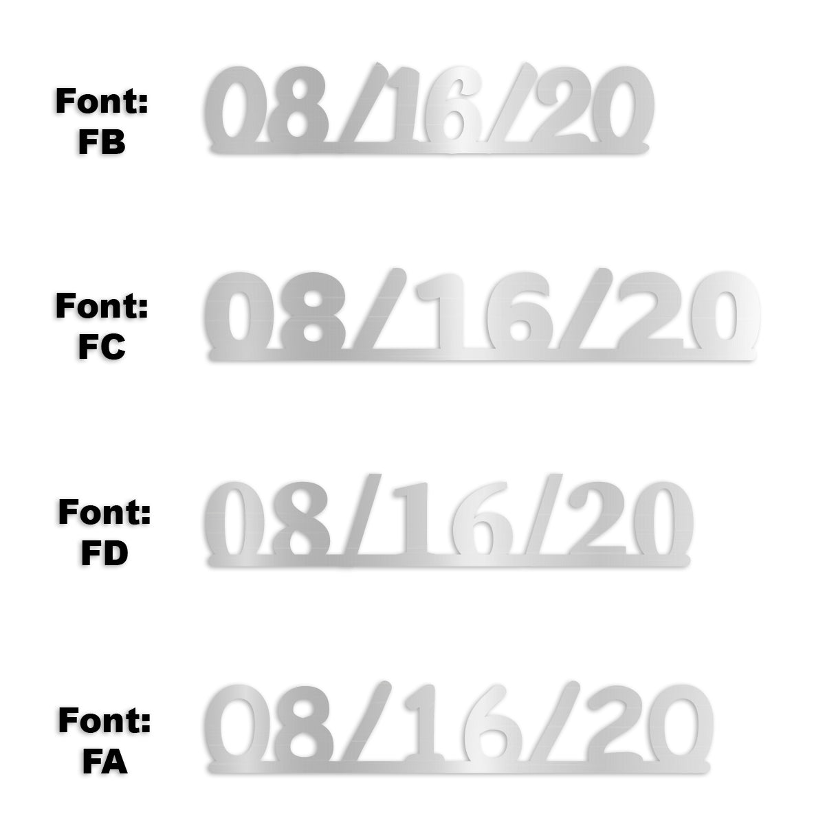 Custom-Fetti Date - 08/16/24 or 08/16/25  Silver