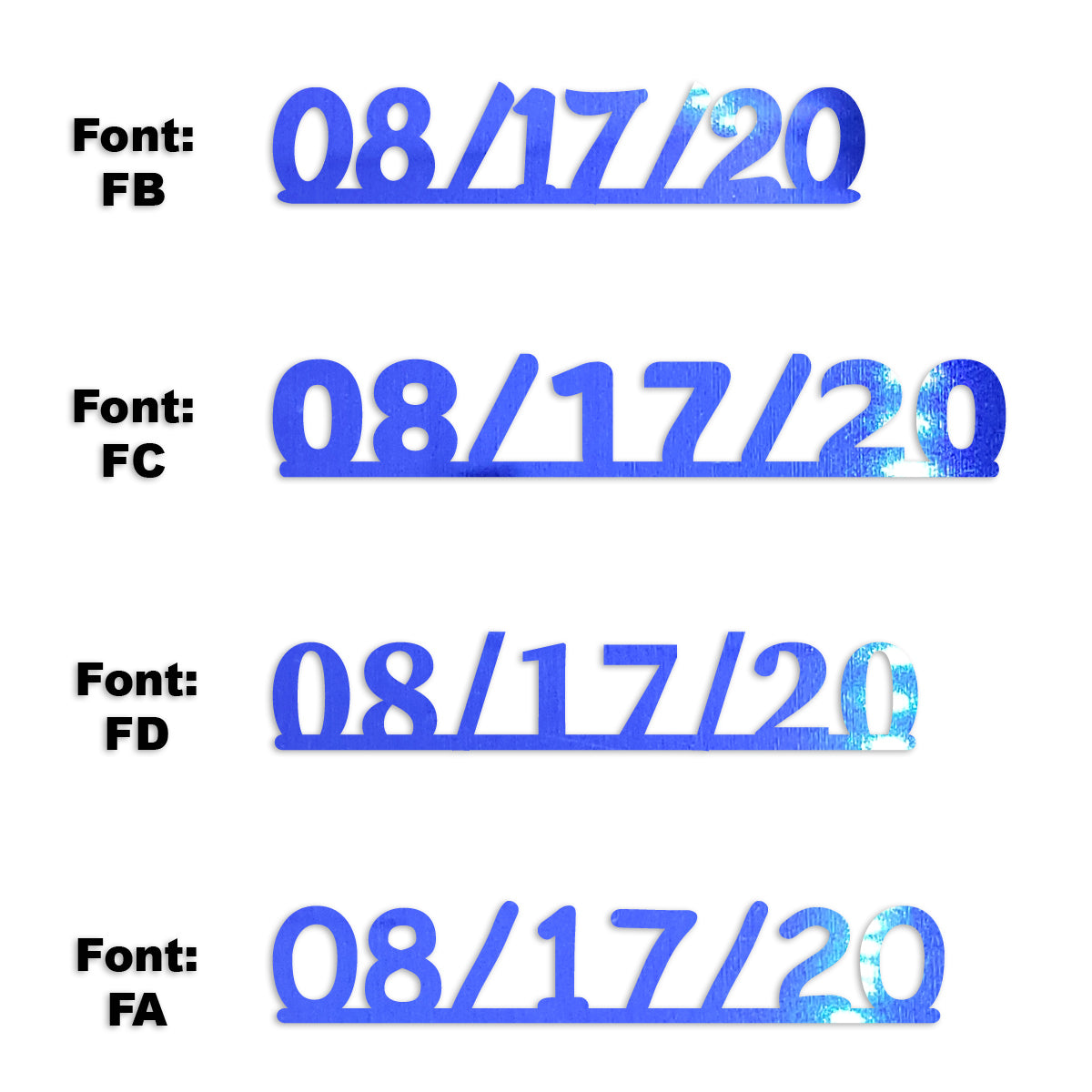 Custom-Fetti Date - 08/17/24 or 08/17/25  Blue Royal