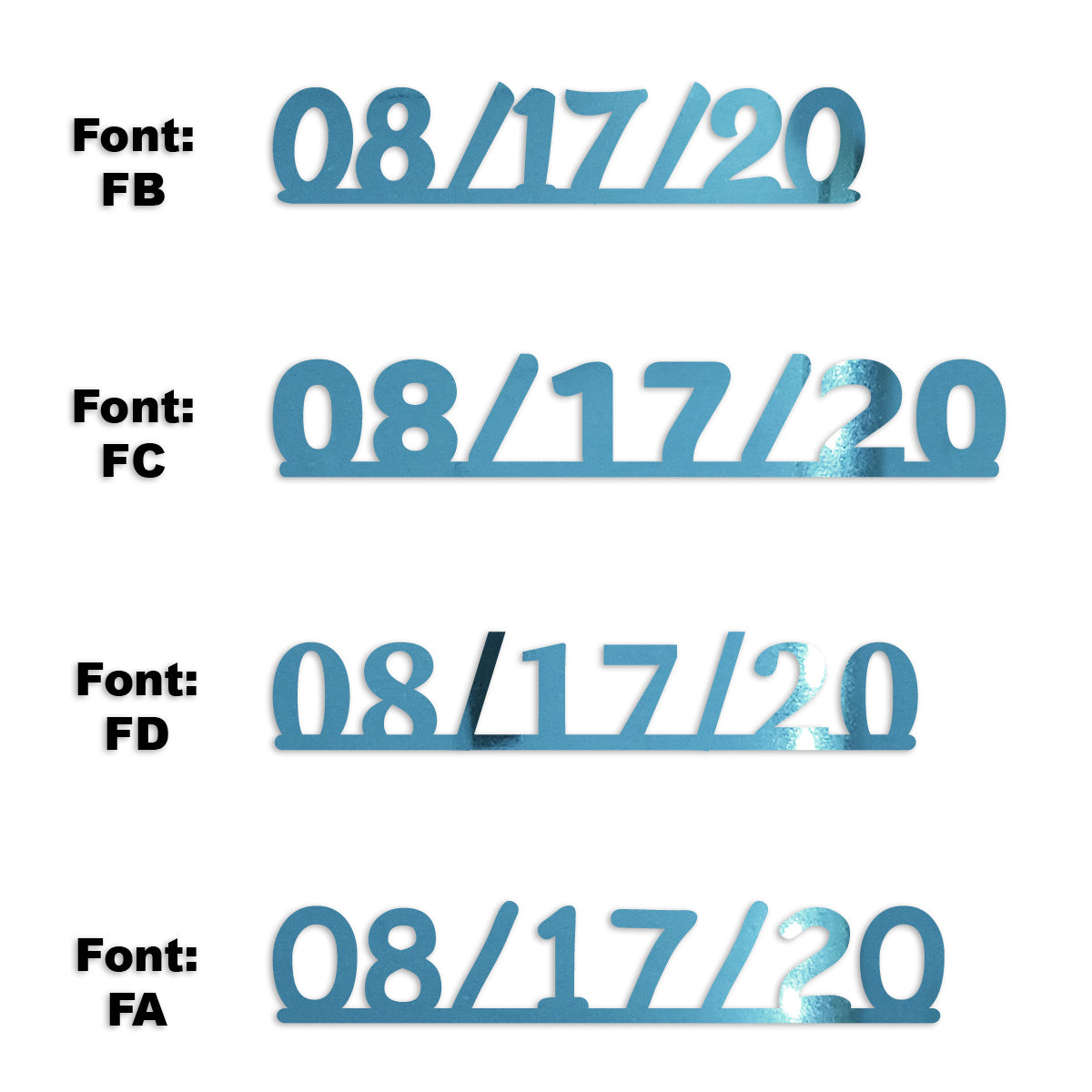 Custom-Fetti Date - 08/17/24 or 08/17/25  Blue Sky
