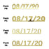 Custom-Fetti Date - 08/17/24 or 08/17/25  Gold