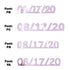 Custom-Fetti Date - 08/17/24 or 08/17/25  Pink