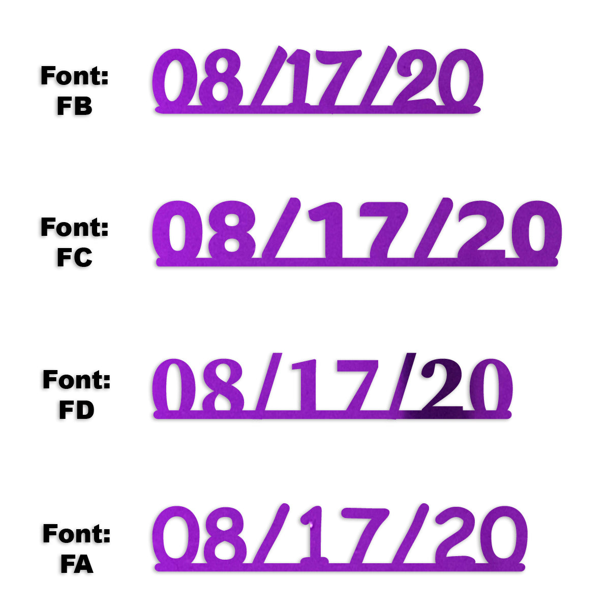 Custom-Fetti Date - 08/17/24 or 08/17/25  Purple