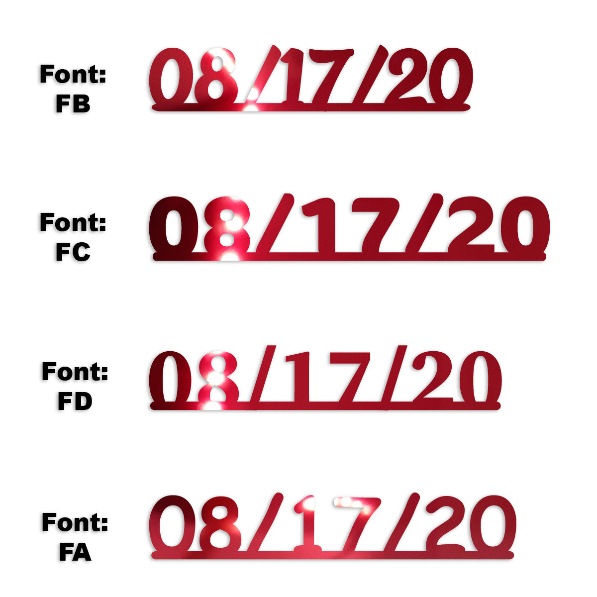 Custom-Fetti Date - 08/17/24 or 08/17/25  Red