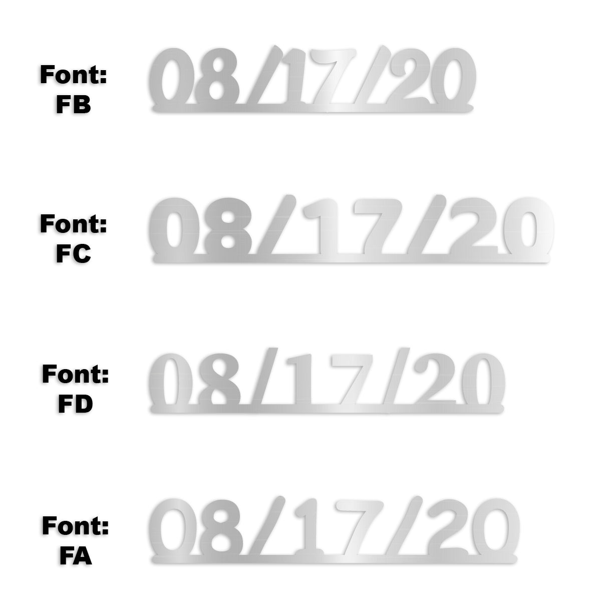 Custom-Fetti Date - 08/17/24 or 08/17/25  Silver