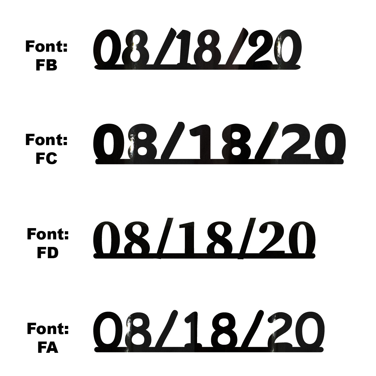Custom-Fetti Date - 08/18/24 or 08/18/25  Black