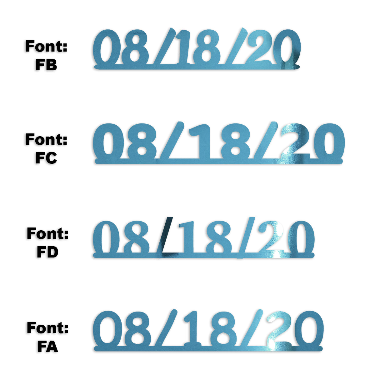 Custom-Fetti Date - 08/18/24 or 08/18/25  Blue Sky