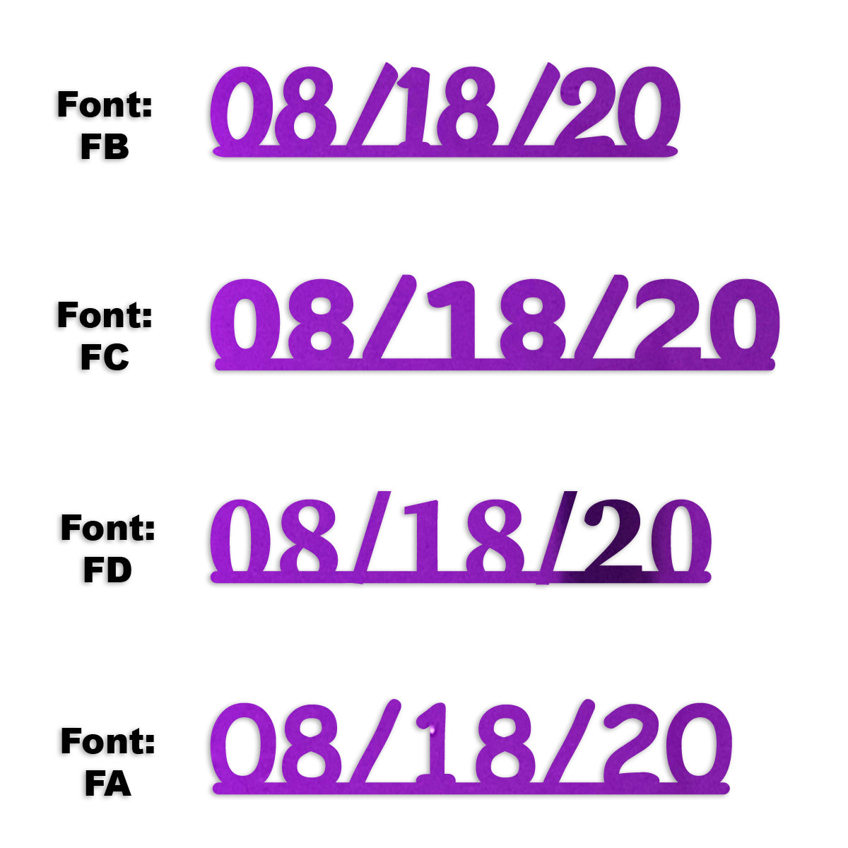 Custom-Fetti Date - 08/18/24 or 08/18/25  Purple