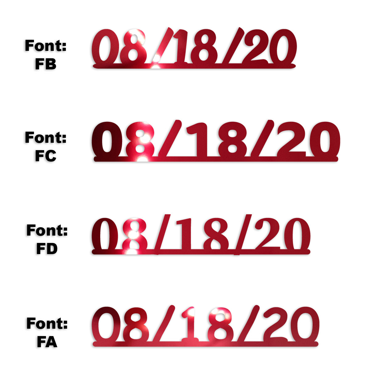 Custom-Fetti Date - 08/18/24 or 08/18/25  Red