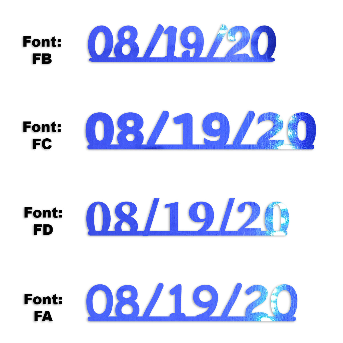 Custom-Fetti Date - 08/19/24 or 08/19/25  Blue Royal