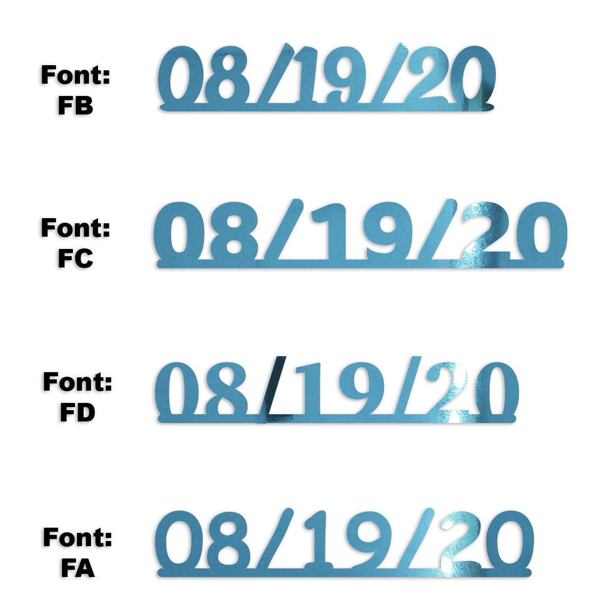 Custom-Fetti Date - 08/19/24 or 08/19/25  Blue Sky