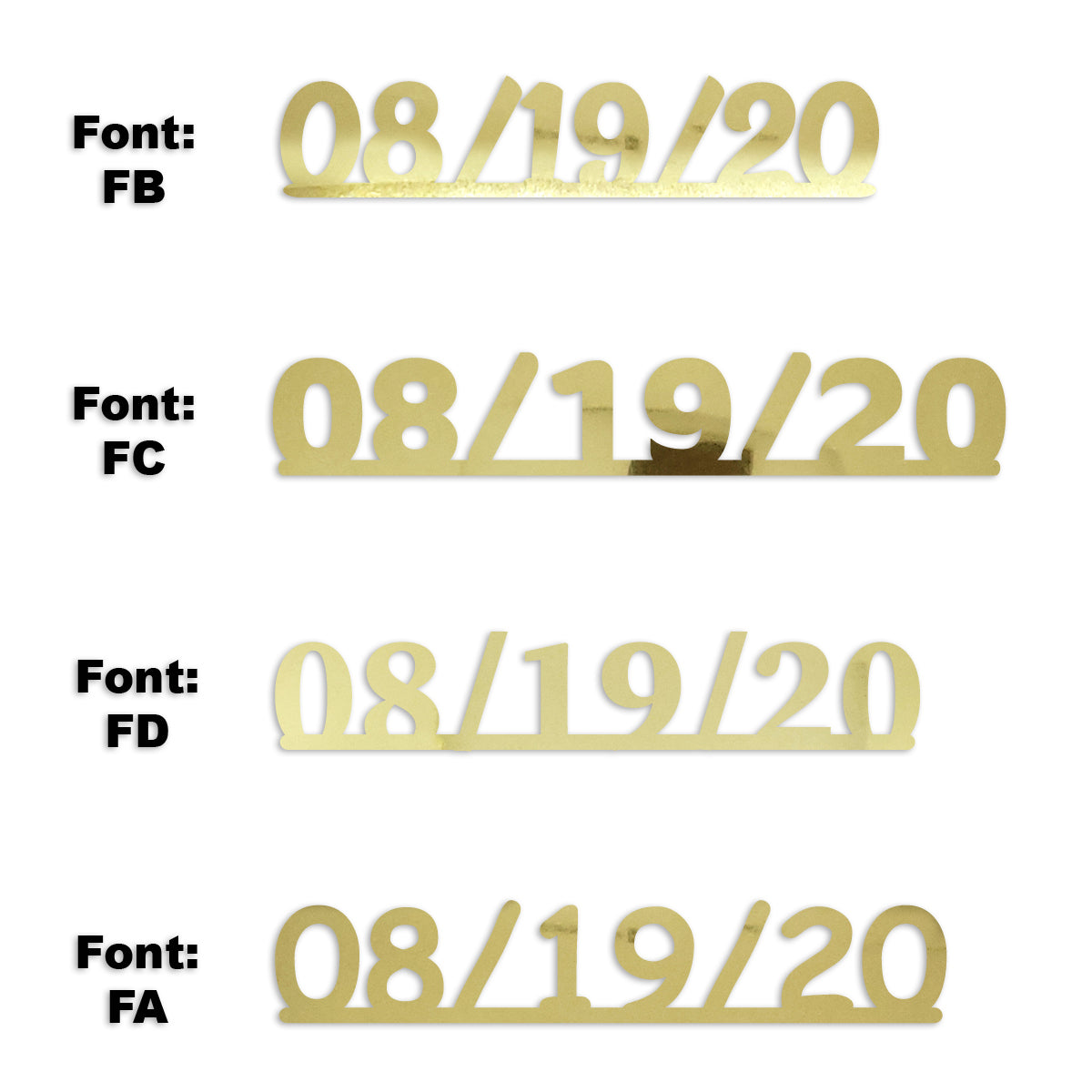 Custom-Fetti Date - 08/19/24 or 08/19/25  Gold