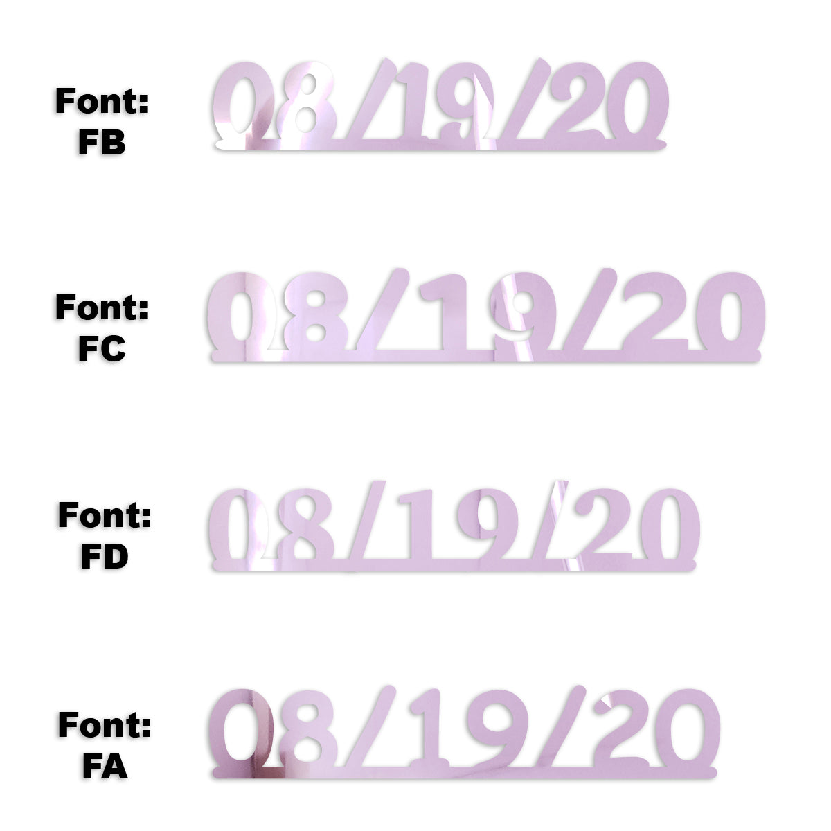 Custom-Fetti Date - 08/19/24 or 08/19/25  Pink