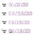 Custom-Fetti Date - 08/19/24 or 08/19/25  Pink