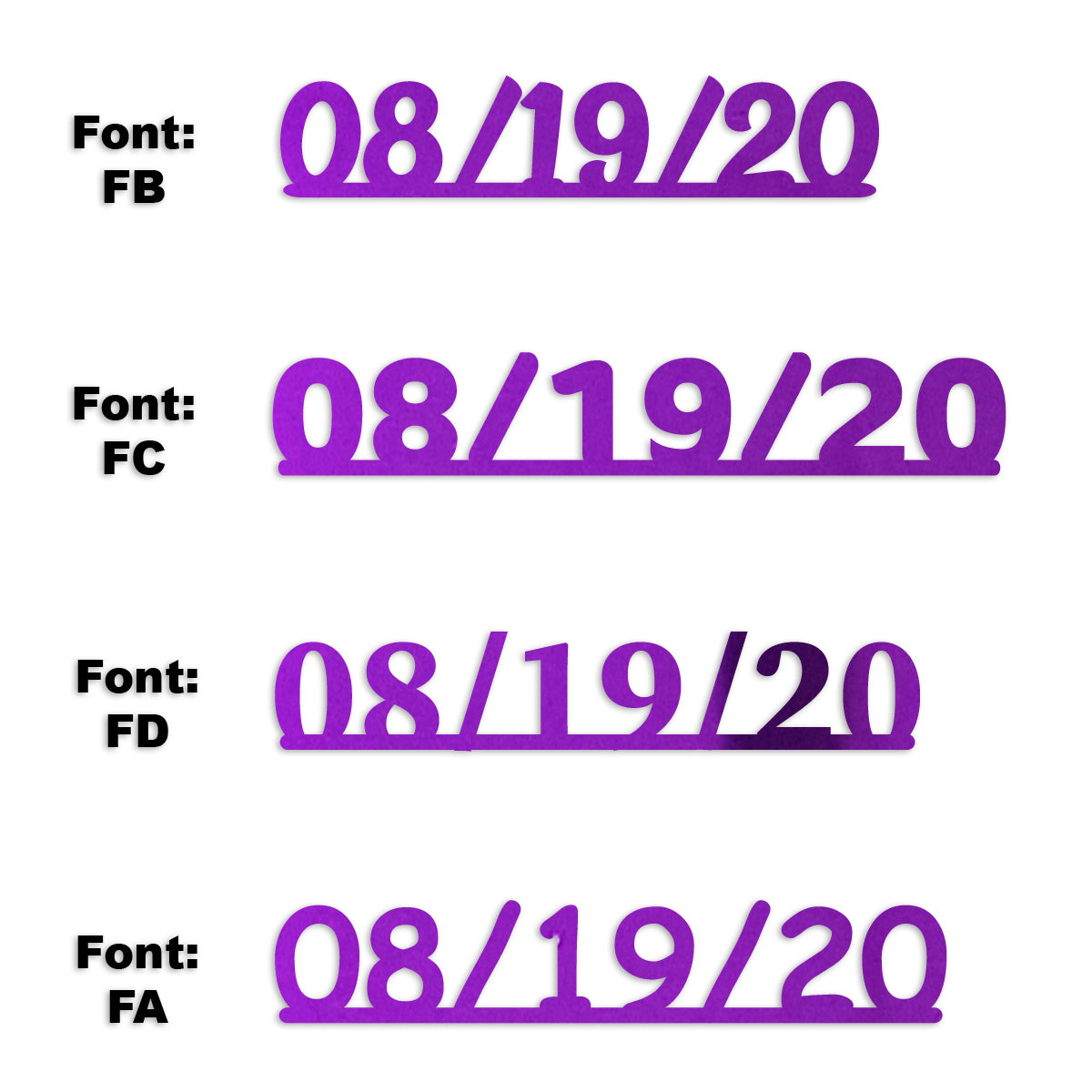Custom-Fetti Date - 08/19/24 or 08/19/25  Purple