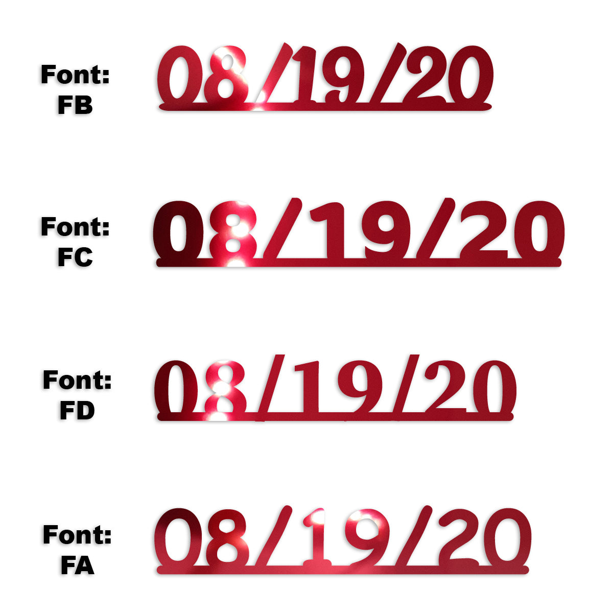 Custom-Fetti Date - 08/19/24 or 08/19/25  Red