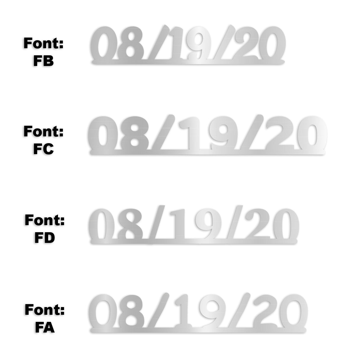Custom-Fetti Date - 08/19/24 or 08/19/25  Silver