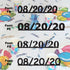 Custom-Fetti Date - 08/20/24 or 08/20/25  Black
