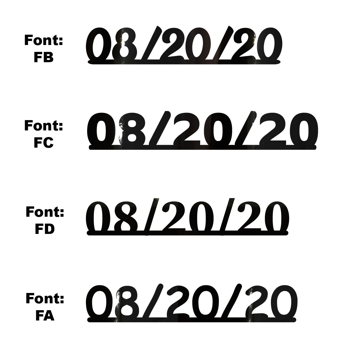 Custom-Fetti Date - 08/20/24 or 08/20/25  Black