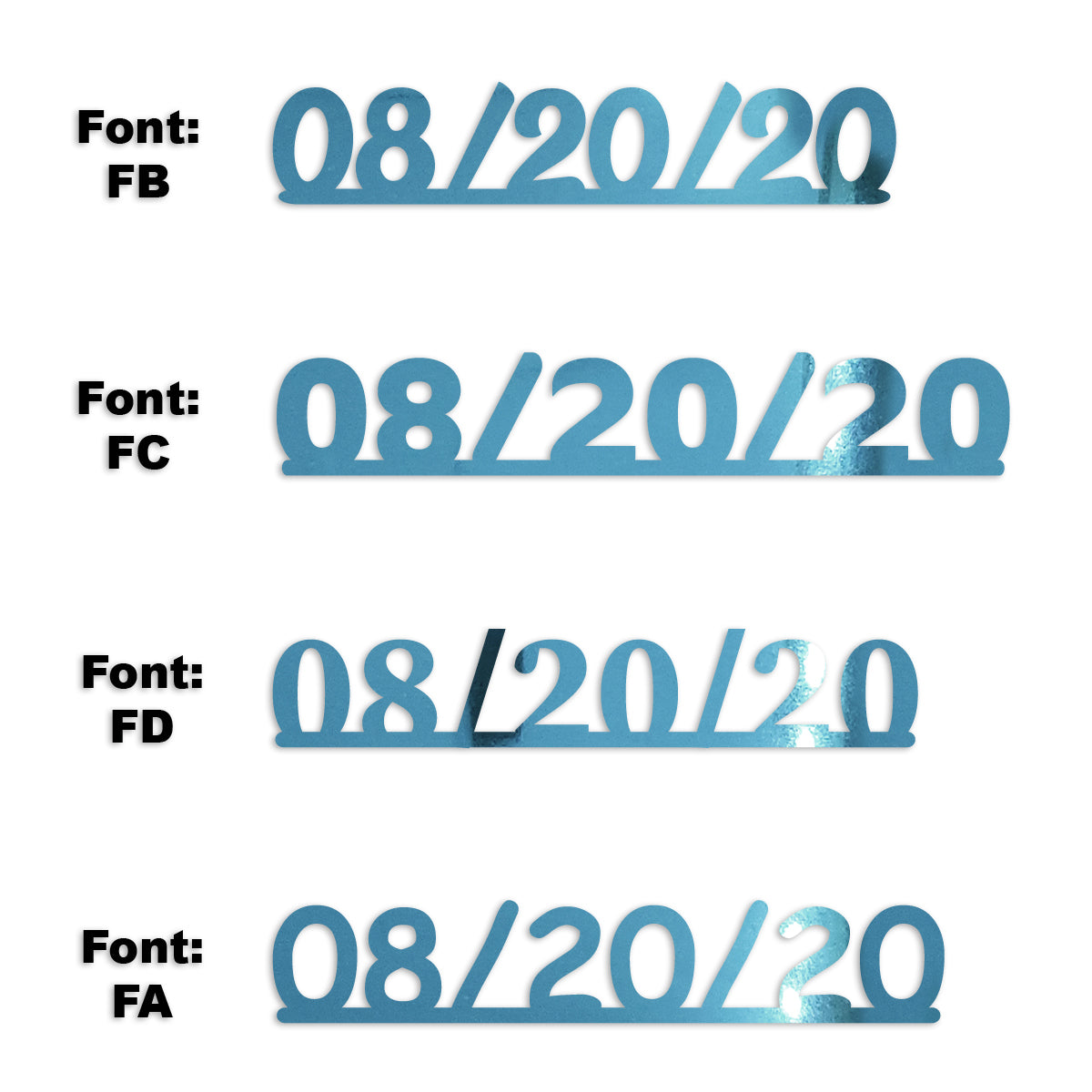 Custom-Fetti Date - 08/20/24 or 08/20/25  Blue Sky