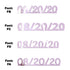 Custom-Fetti Date - 08/20/24 or 08/20/25  Pink