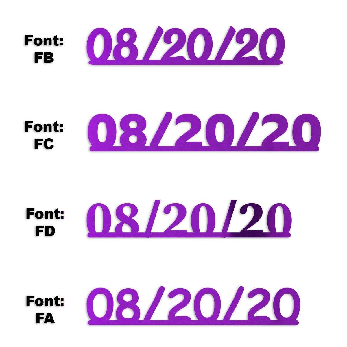 Custom-Fetti Date - 08/20/24 or 08/20/25  Purple
