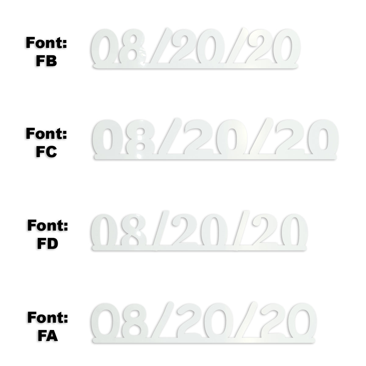 Custom-Fetti Date - 08/20/24 or 08/20/25  White