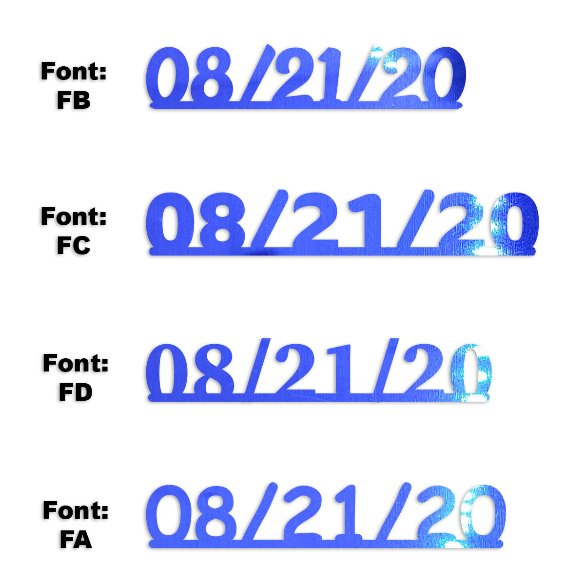 Custom-Fetti Date - 08/21/24 or 08/21/25  Blue Royal