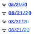 Custom-Fetti Date - 08/21/24 or 08/21/25  Blue Royal