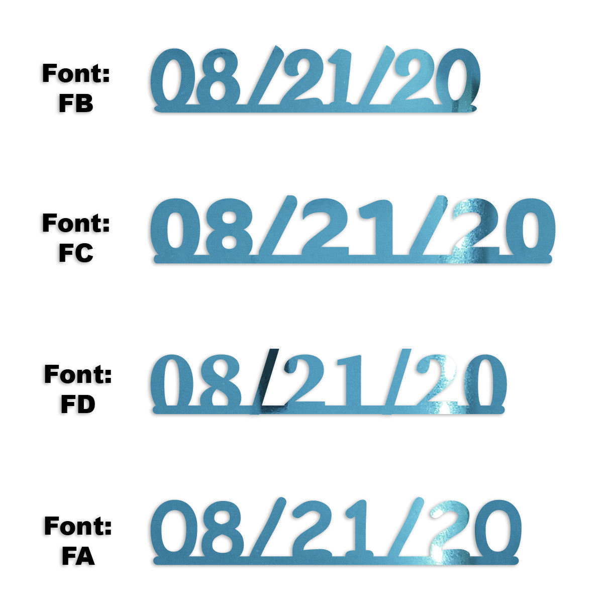 Custom-Fetti Date - 08/21/24 or 08/21/25  Blue Sky
