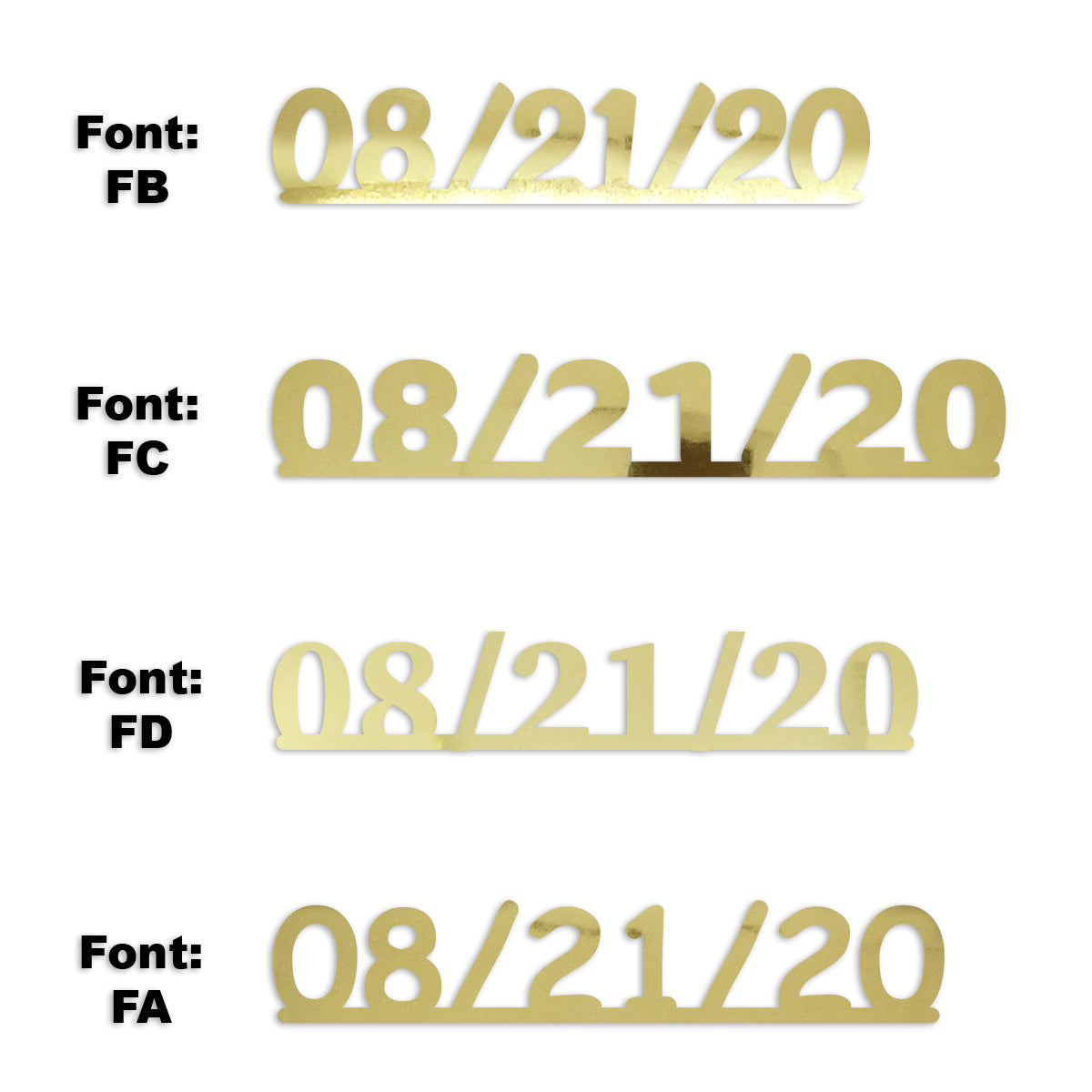 Custom-Fetti Date - 08/21/24 or 08/21/25  Gold