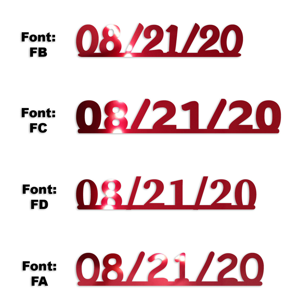 Custom-Fetti Date - 08/21/24 or 08/21/25  Red