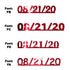 Custom-Fetti Date - 08/21/24 or 08/21/25  Red