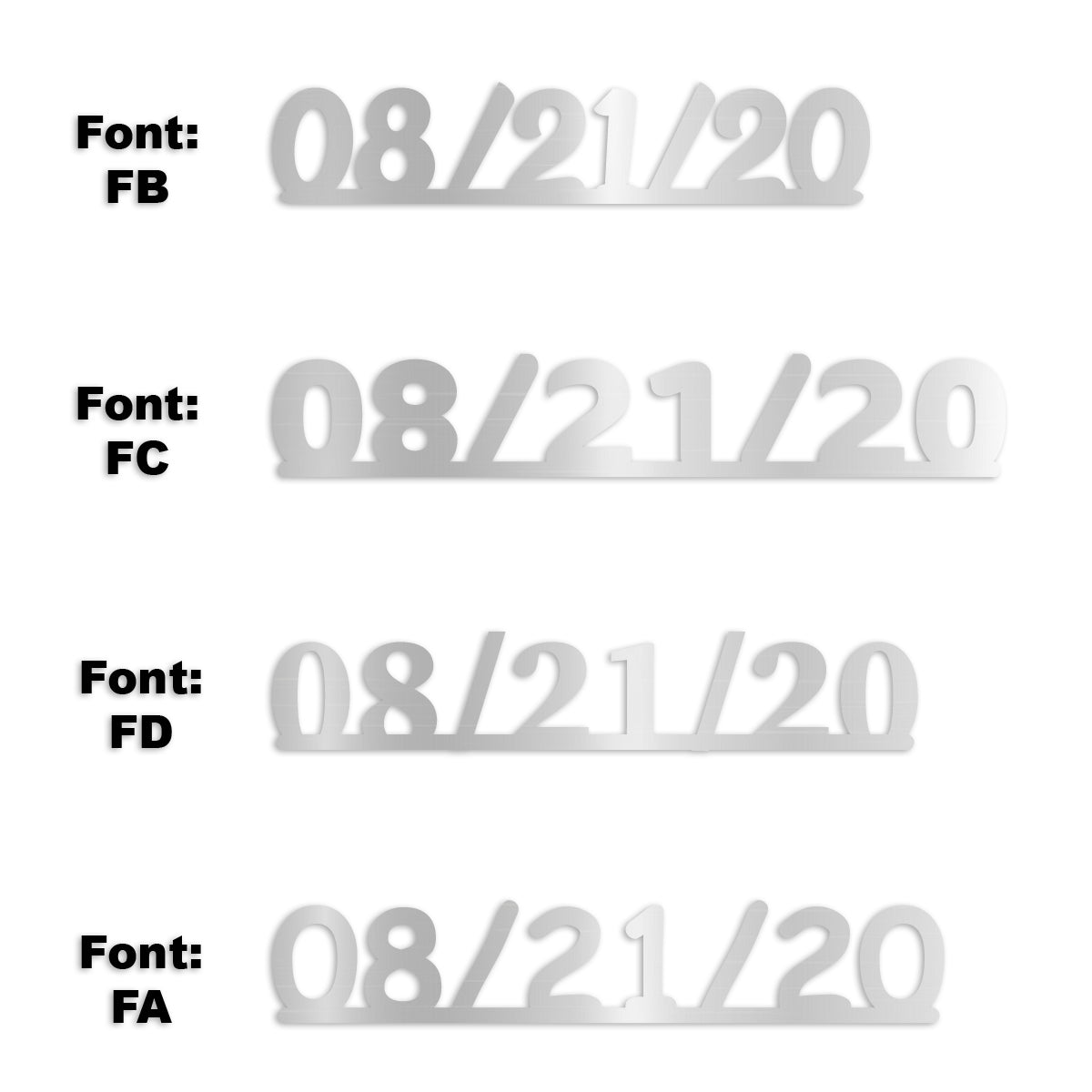 Custom-Fetti Date - 08/21/24 or 08/21/25  Silver