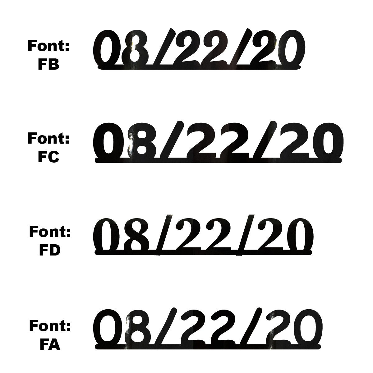 Custom-Fetti Date - 08/22/24 or 08/22/25  Black