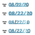 Custom-Fetti Date - 08/22/24 or 08/22/25  Blue Sky