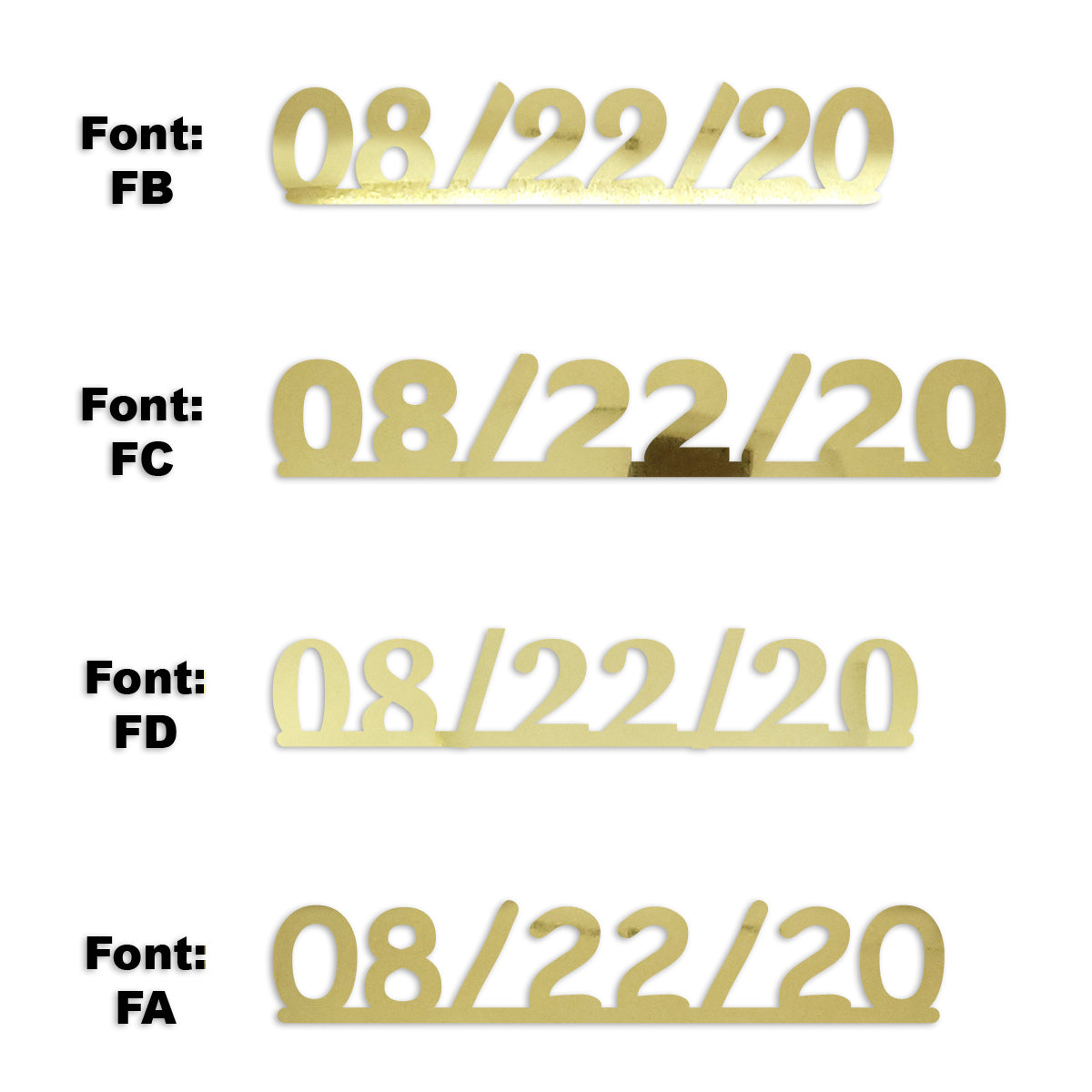 Custom-Fetti Date - 08/22/24 or 08/22/25  Gold