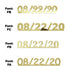 Custom-Fetti Date - 08/22/24 or 08/22/25  Gold