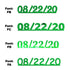 Custom-Fetti Date - 08/22/24 or 08/22/25  Green