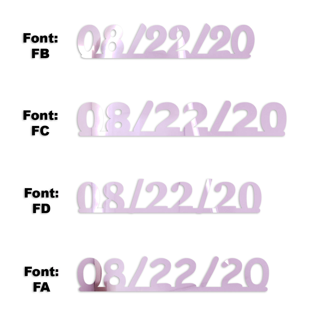 Custom-Fetti Date - 08/22/24 or 08/22/25  Pink