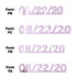 Custom-Fetti Date - 08/22/24 or 08/22/25  Pink
