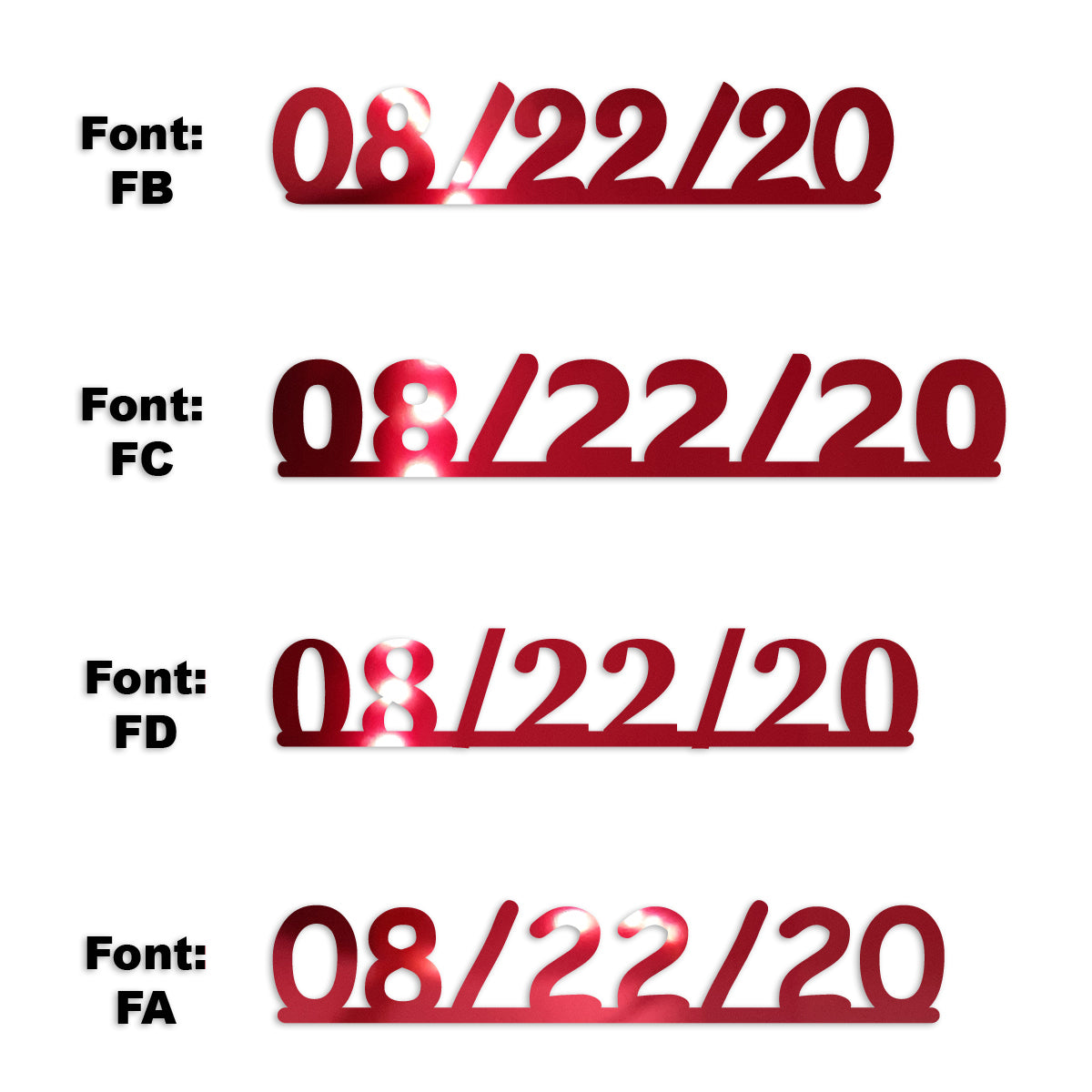 Custom-Fetti Date - 08/22/24 or 08/22/25  Red