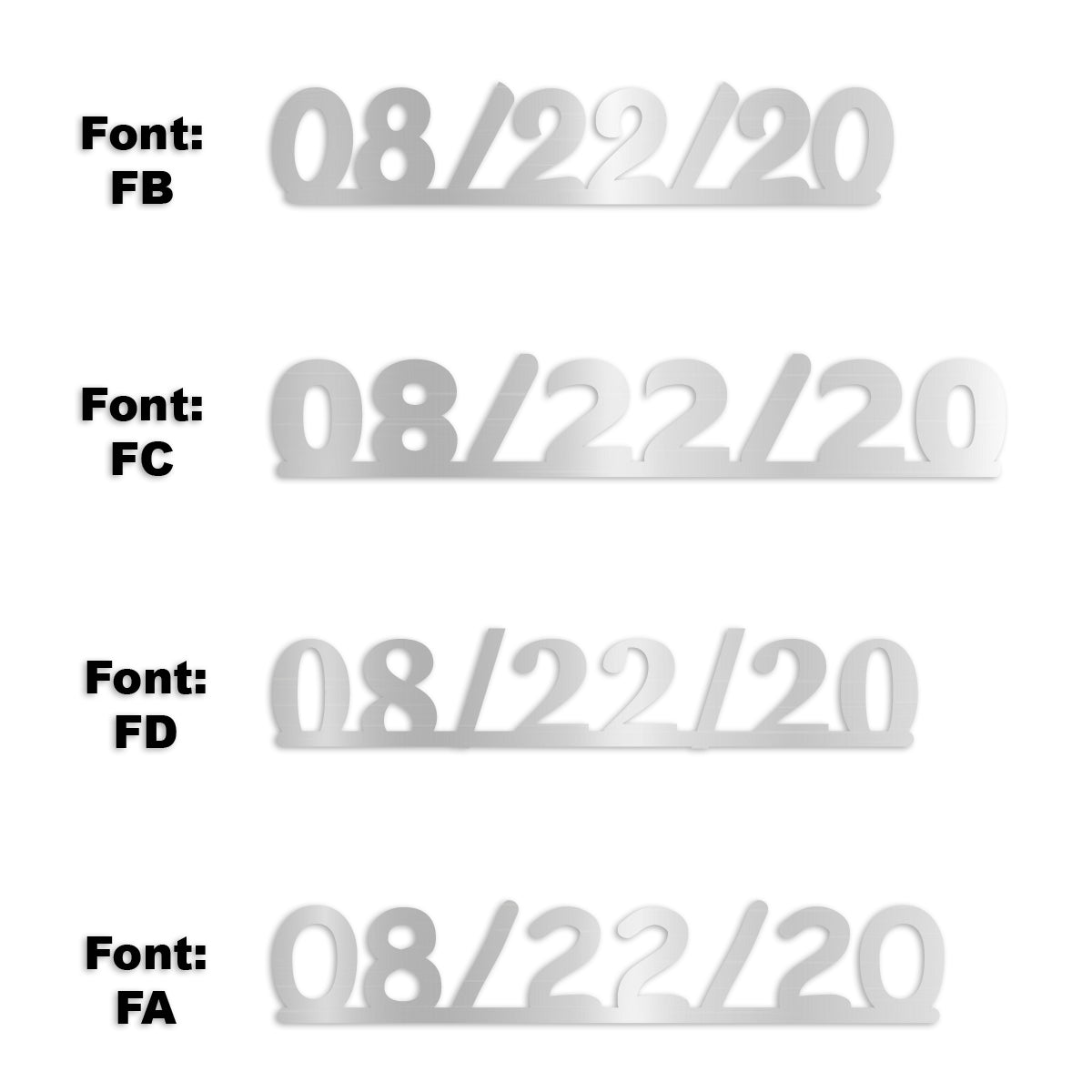 Custom-Fetti Date - 08/22/24 or 08/22/25  Silver