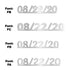 Custom-Fetti Date - 08/22/24 or 08/22/25  Silver