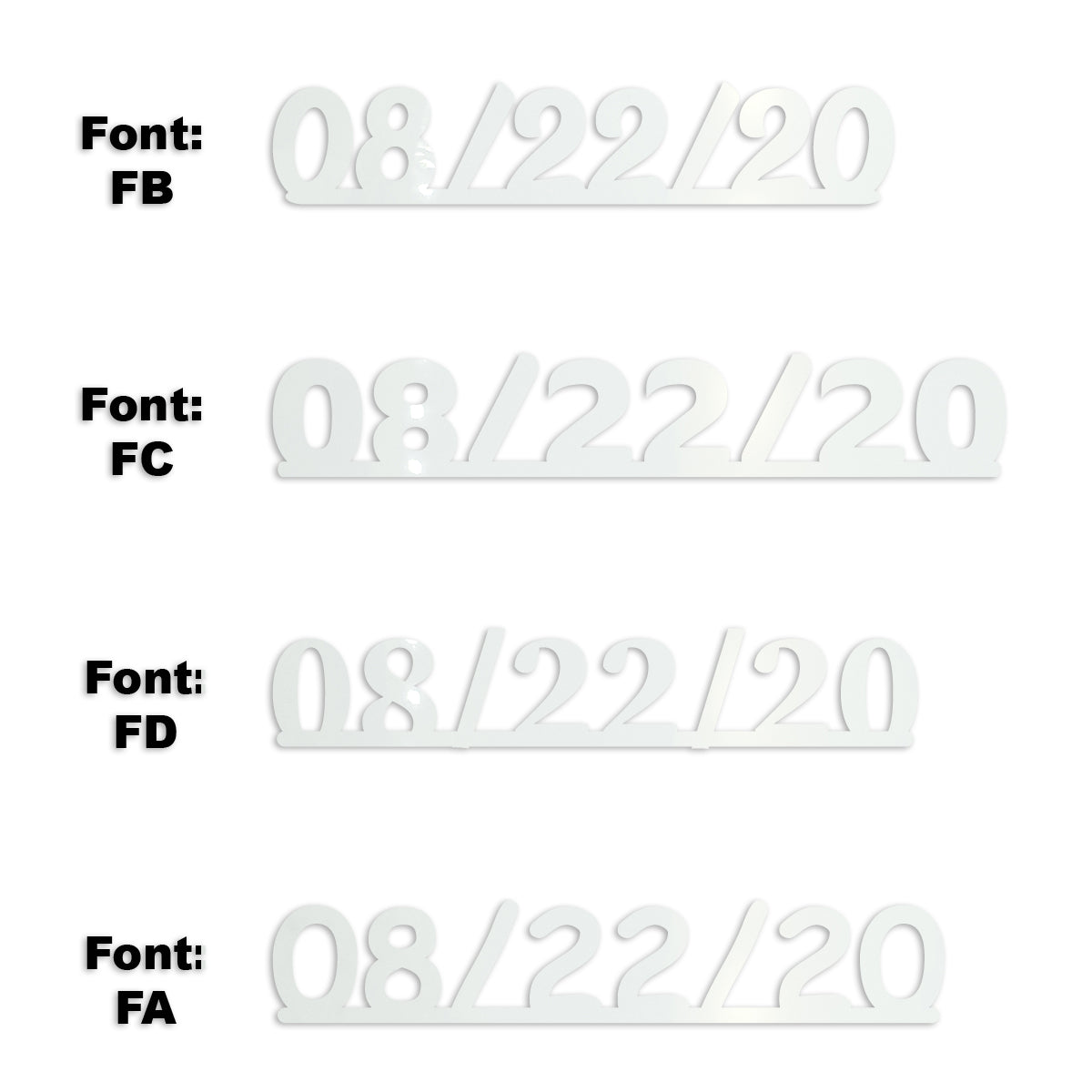 Custom-Fetti Date - 08/22/24 or 08/22/25  White