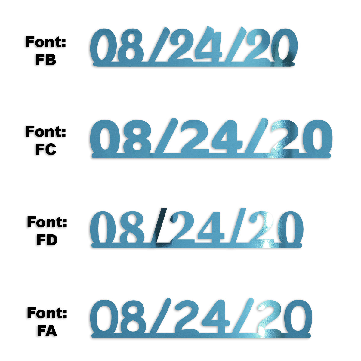 Custom-Fetti Date - 08/24/24 or 08/24/25  Blue Sky