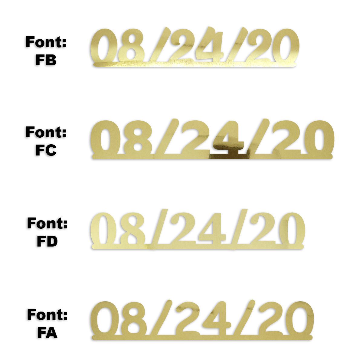 Custom-Fetti Date - 08/24/24 or 08/24/25  Gold