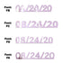 Custom-Fetti Date - 08/24/24 or 08/24/25  Pink
