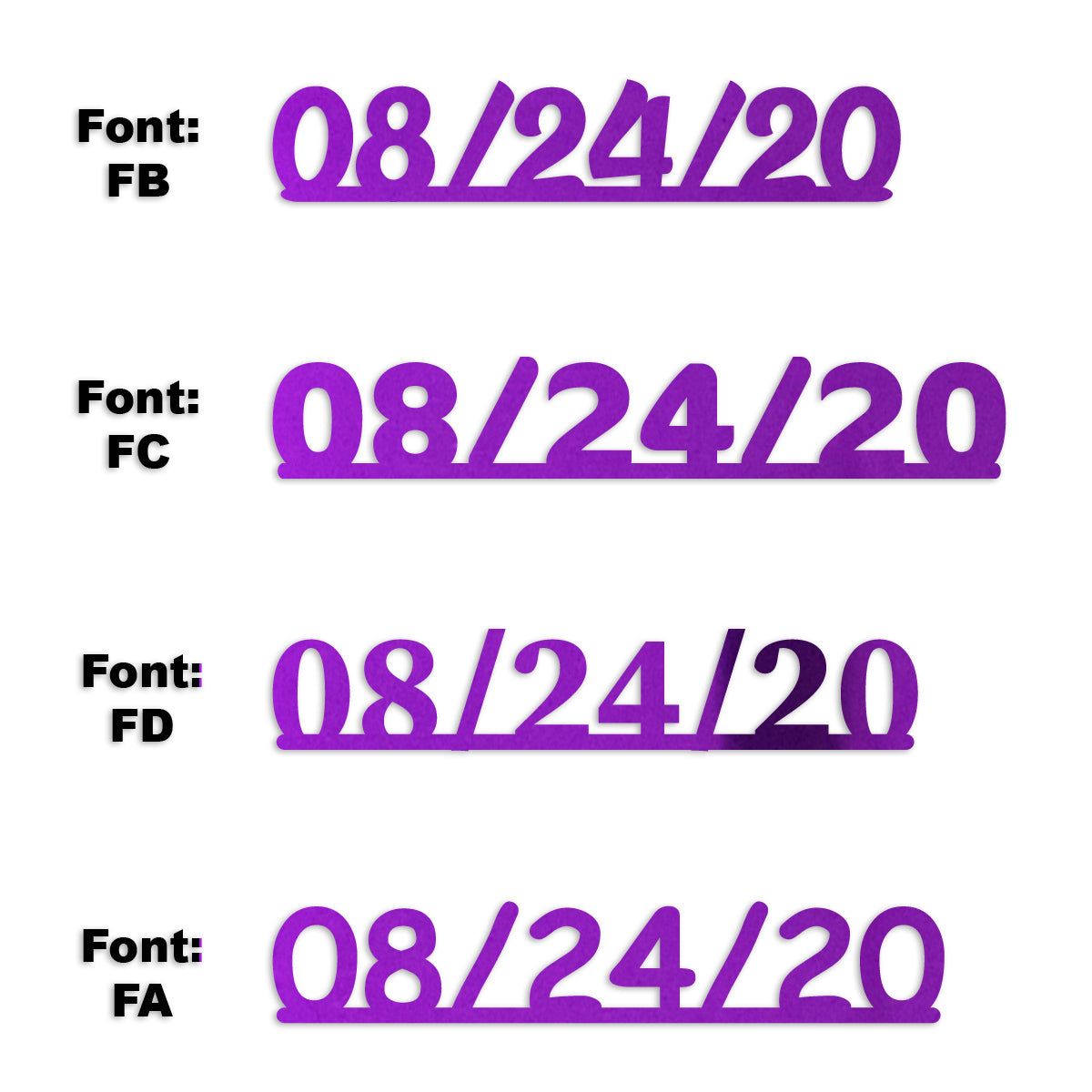 Custom-Fetti Date - 08/24/24 or 08/24/25  Purple
