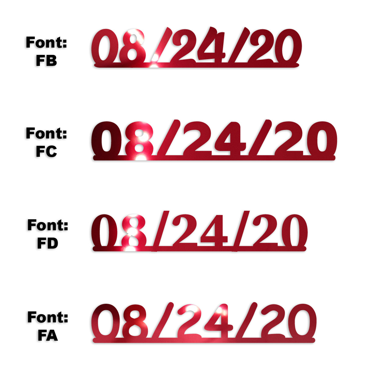Custom-Fetti Date - 08/24/24 or 08/24/25  Red