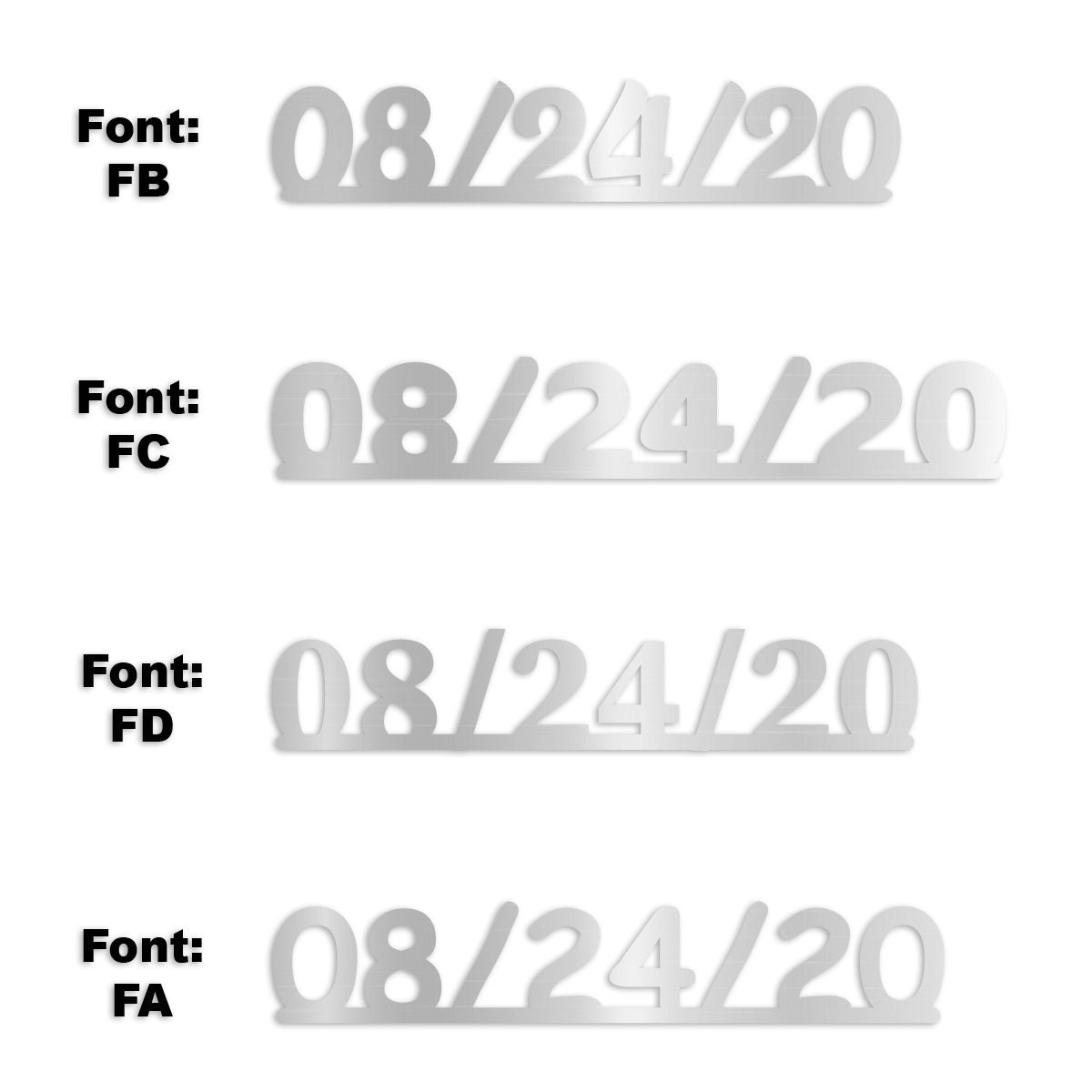 Custom-Fetti Date - 08/24/24 or 08/24/25  Silver